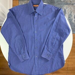 Davide Cenci Men’s Plaid Flannel Button Down Shirt EU 42 US Size XL